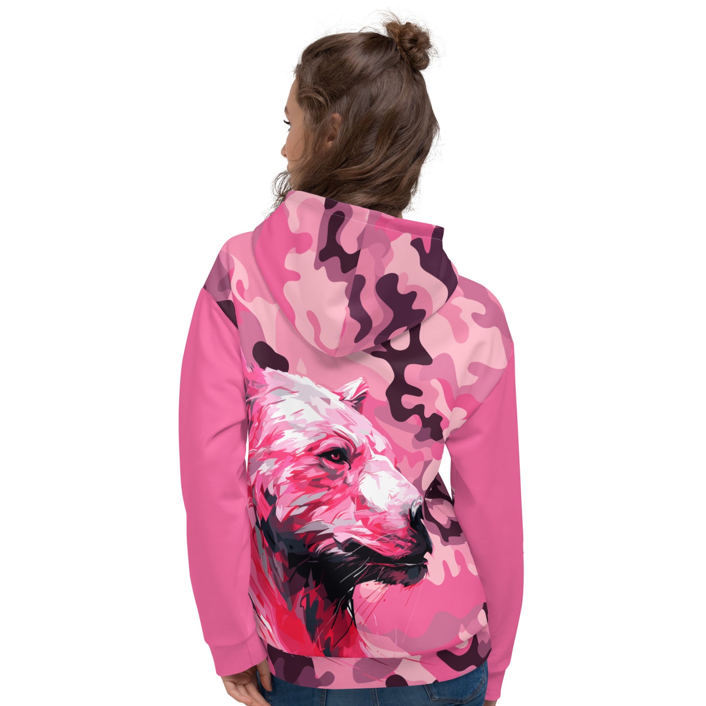 Premium Unifit Hoodie - Pink Camo Bear