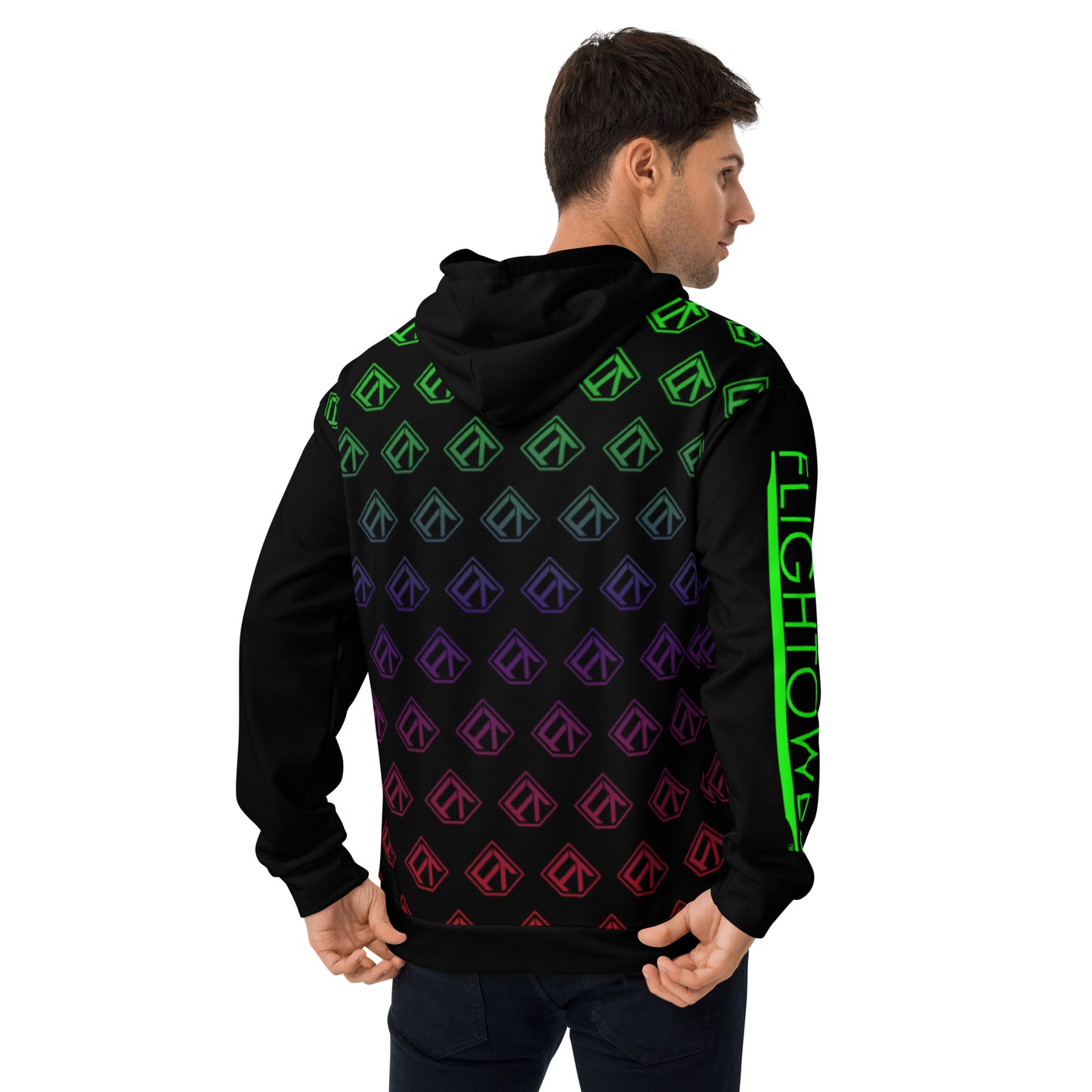 FlighTowel Premium Hoodie - Green Fade