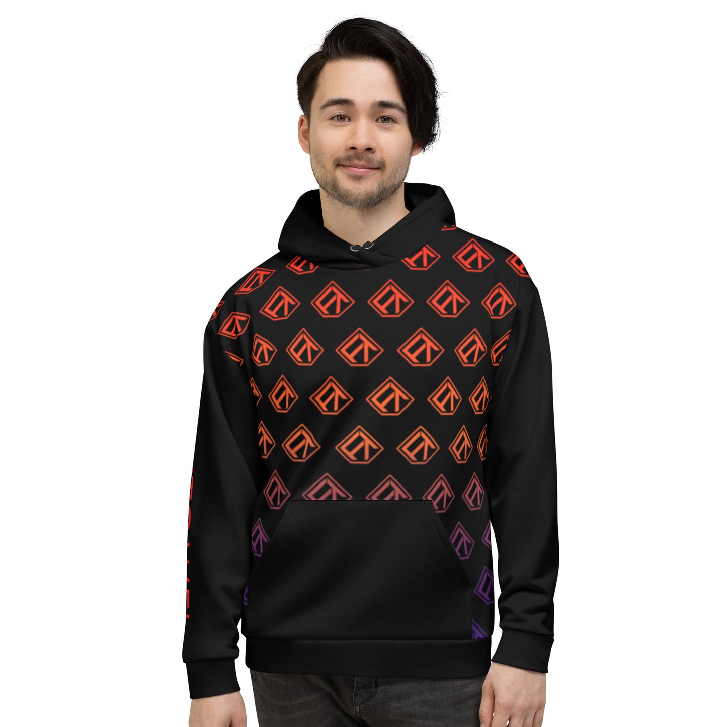 FlighTowel Premium Hoodie - Orange Fade