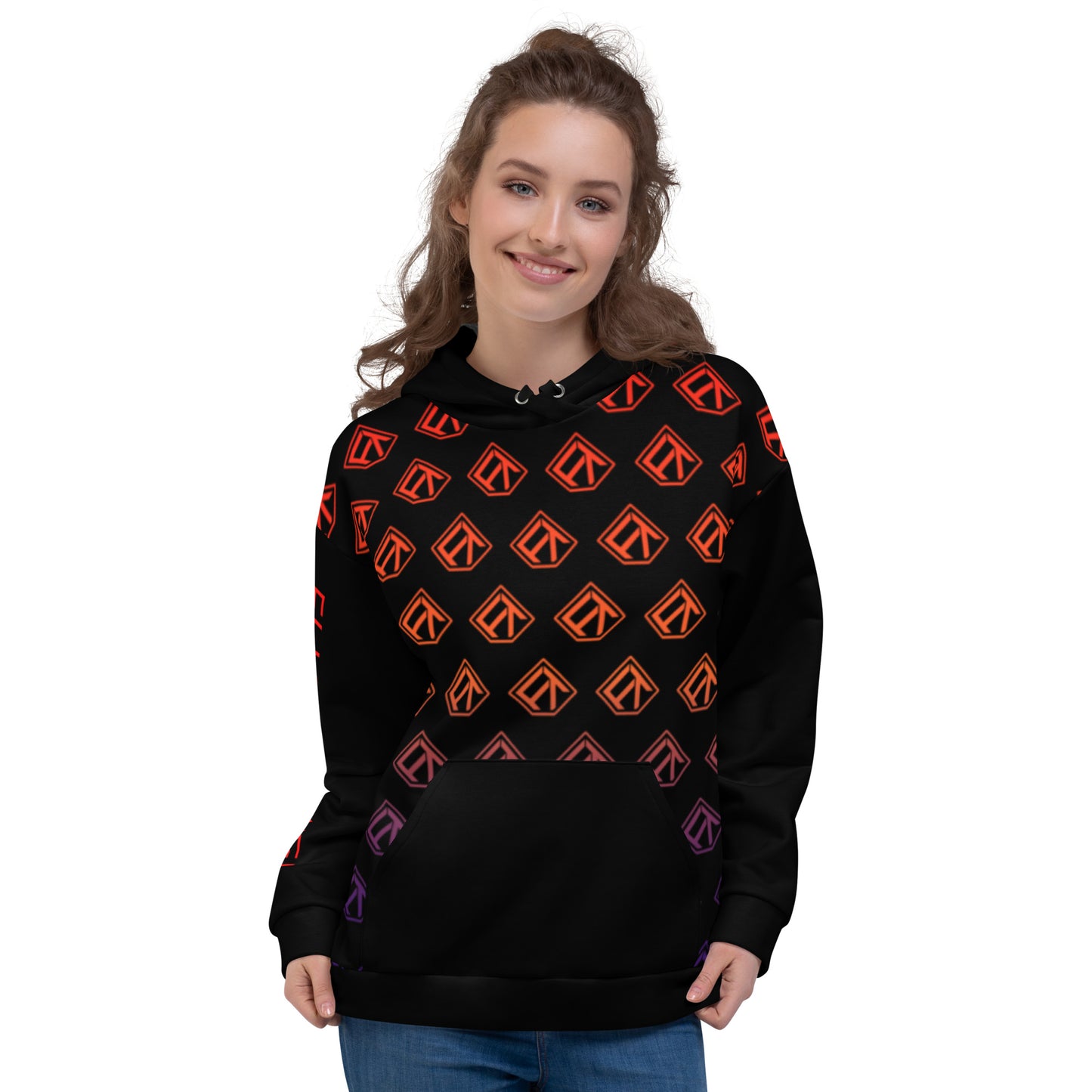 FlighTowel Premium Hoodie - Orange Fade