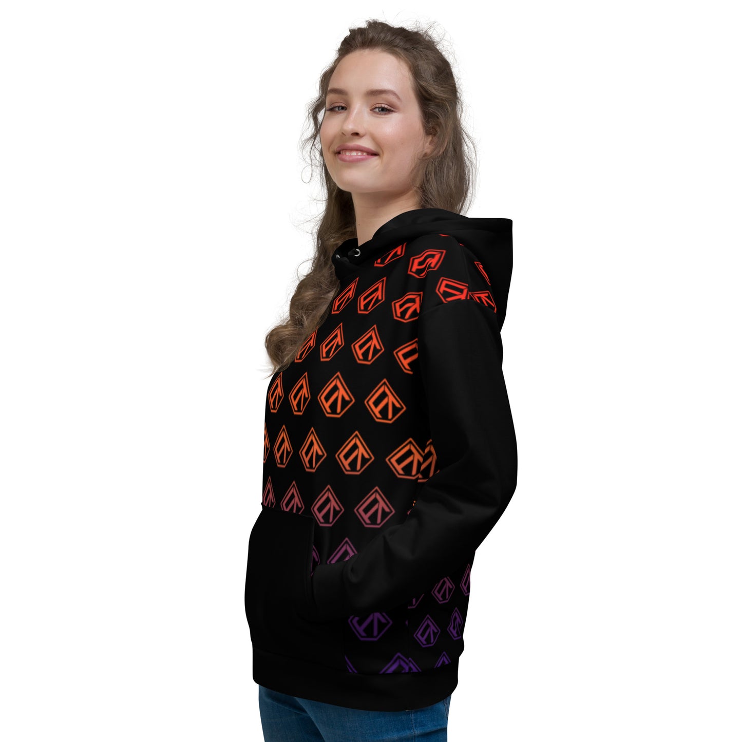 FlighTowel Premium Hoodie - Orange Fade