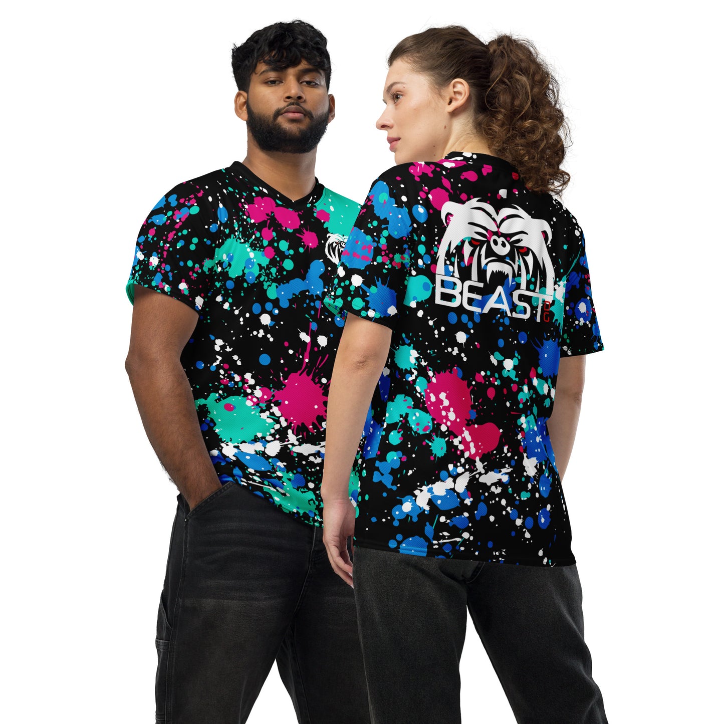 Recycled Unisex Jersey - Paint Splatter