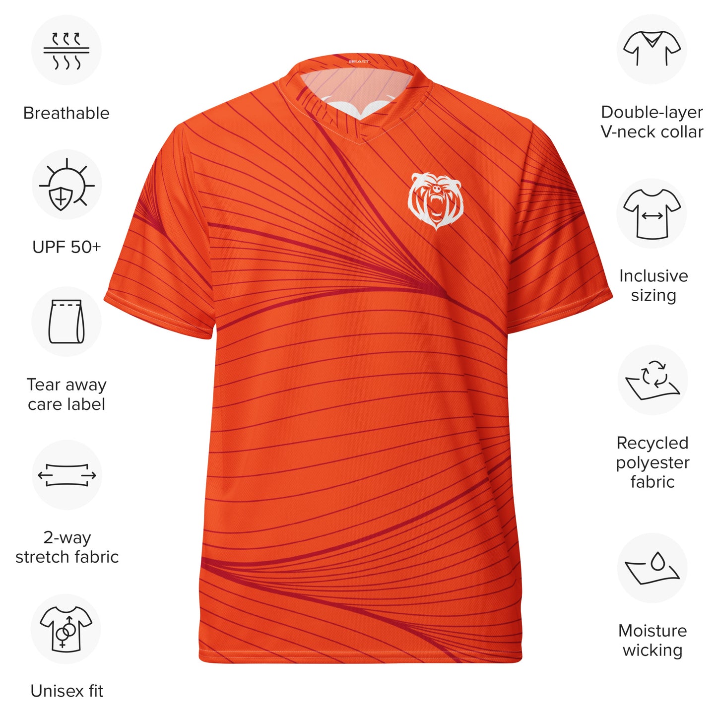 Recycled Unisex Jersey - Orange