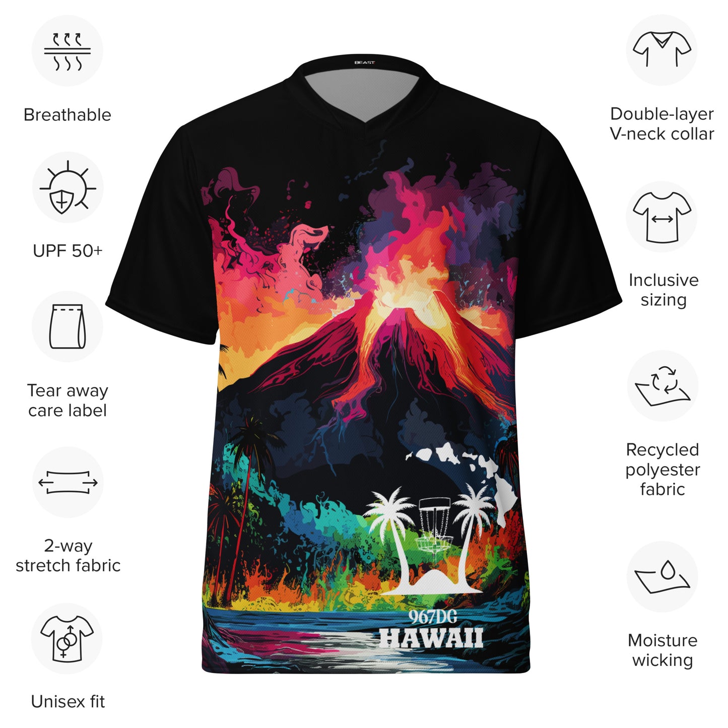 Hawaii DG Custom Jersey - Volcano