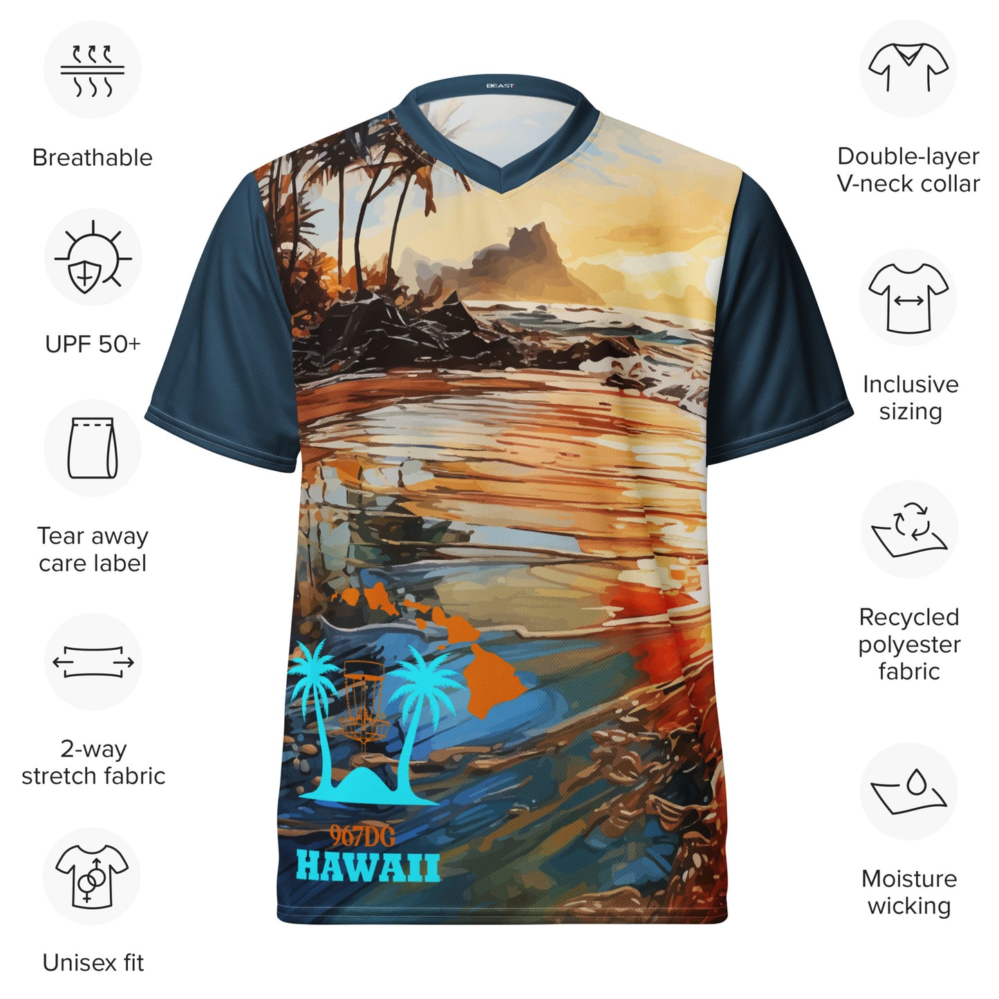 Hawaii DG Custom Jersey - Beach