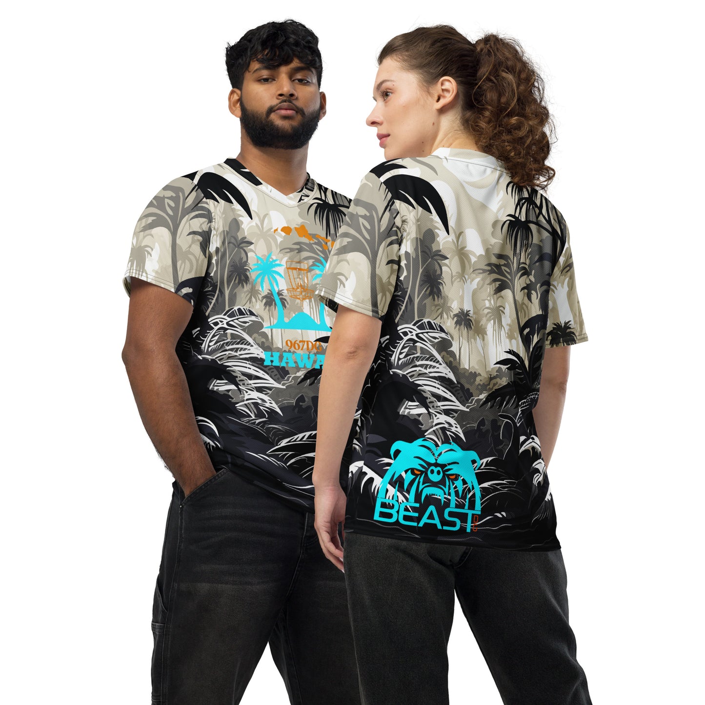 Hawaii DG Custom Jersey - B&W Rainforest