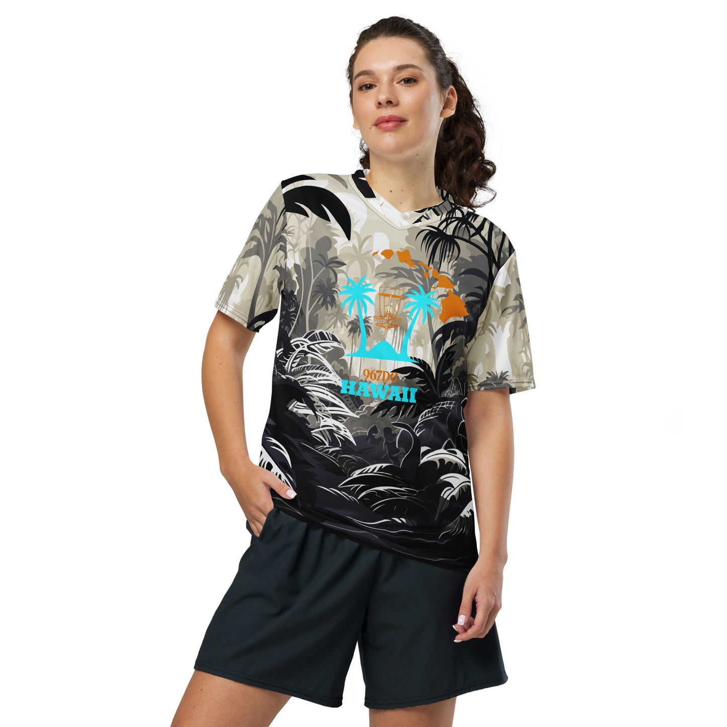 Hawaii DG Custom Jersey - B&W Rainforest