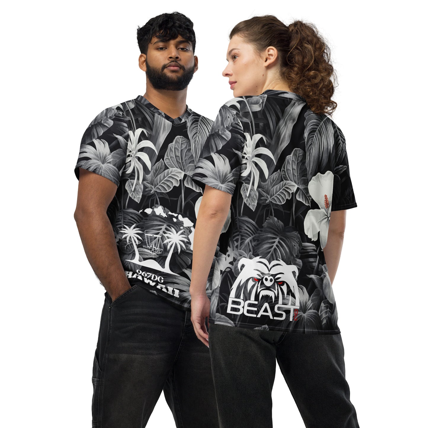 Hawaii DG Custom Jersey - B&W Floral