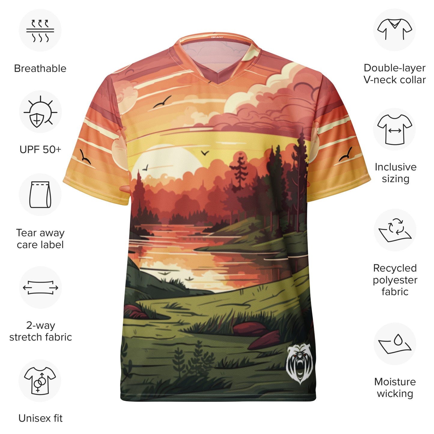 Recycled Unisex Jersey - Sunset