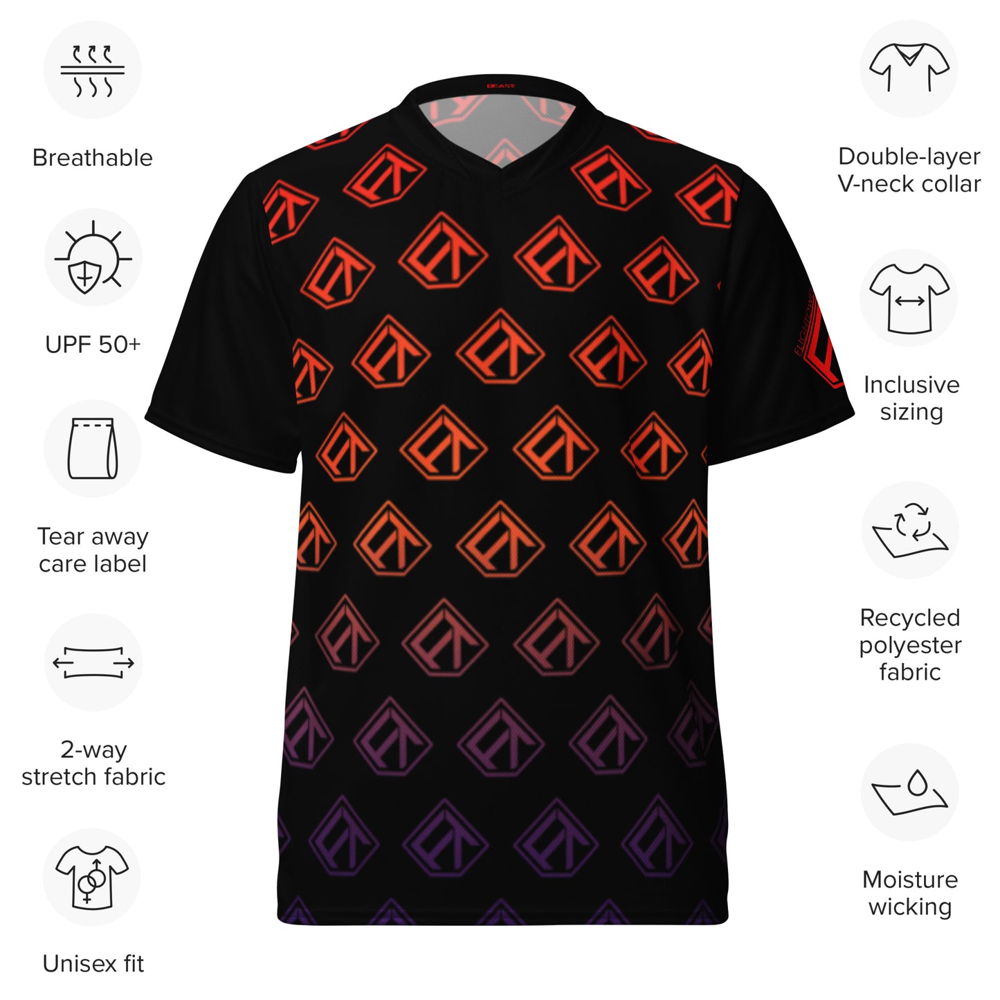 FlighTowel Jersey - Orange Fade