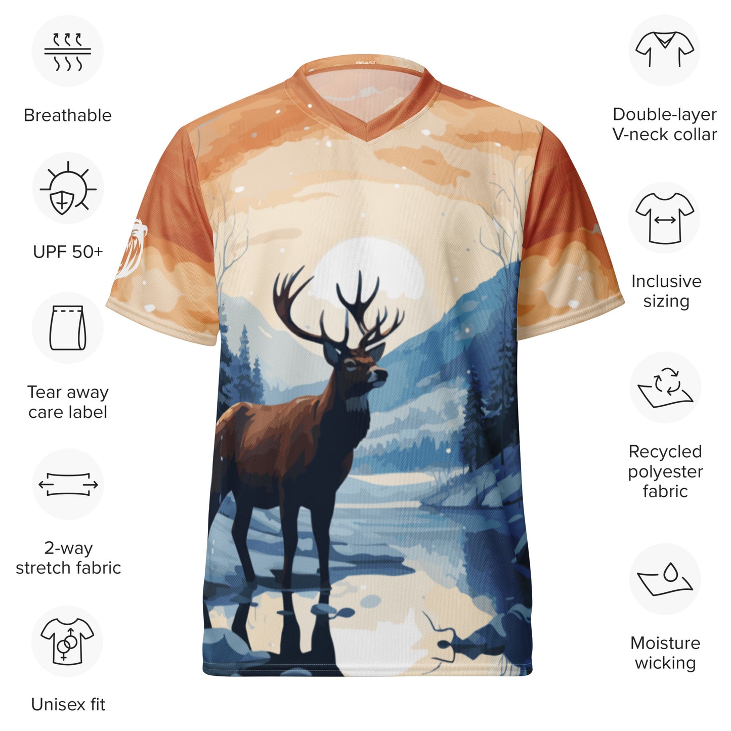 Recycled Unisex Jersey - Winter Buck