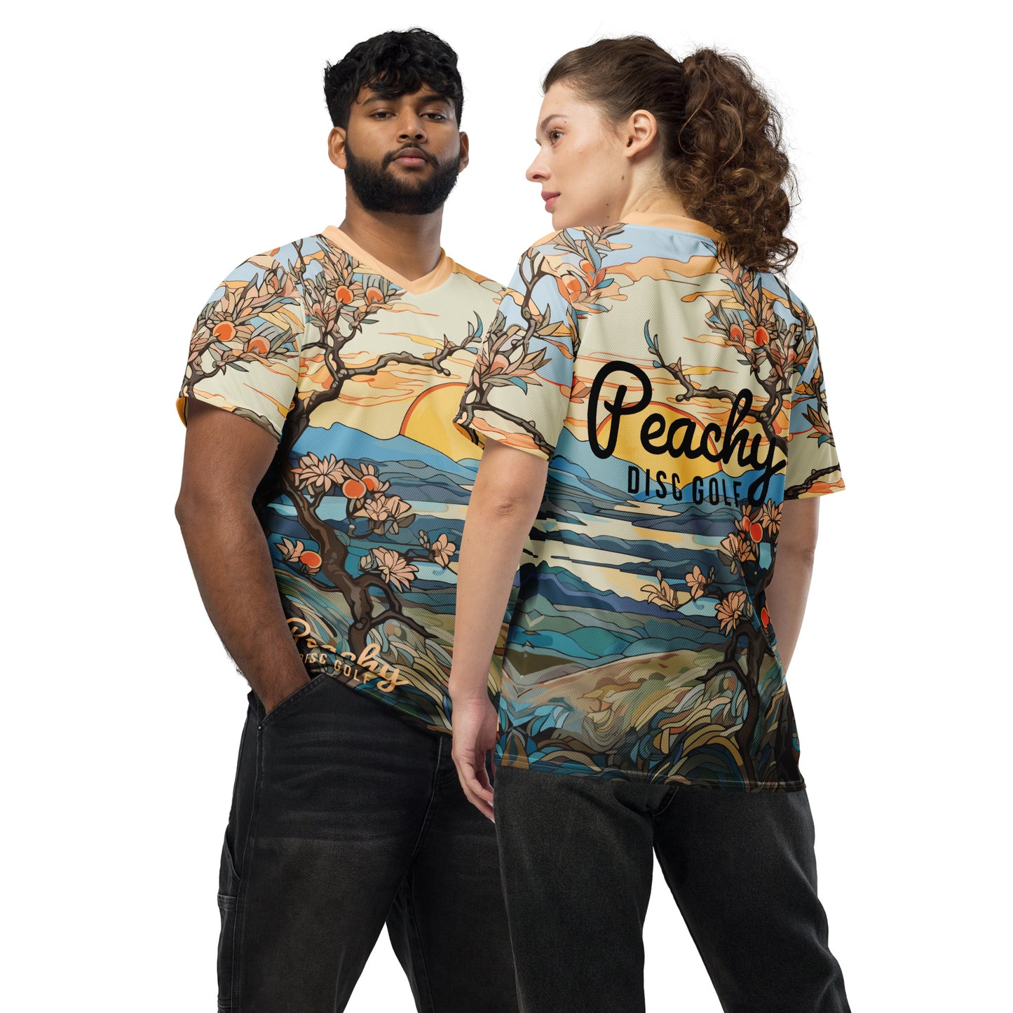 Recycled Unisex Jersey - Peachy Disc Golf