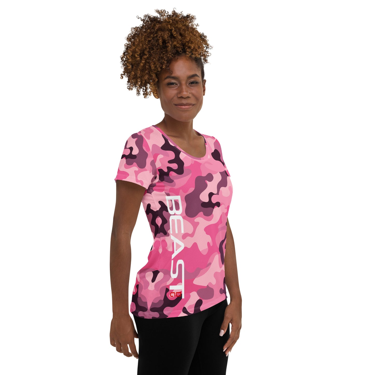 Women's Jersey - Pink Camo Bear