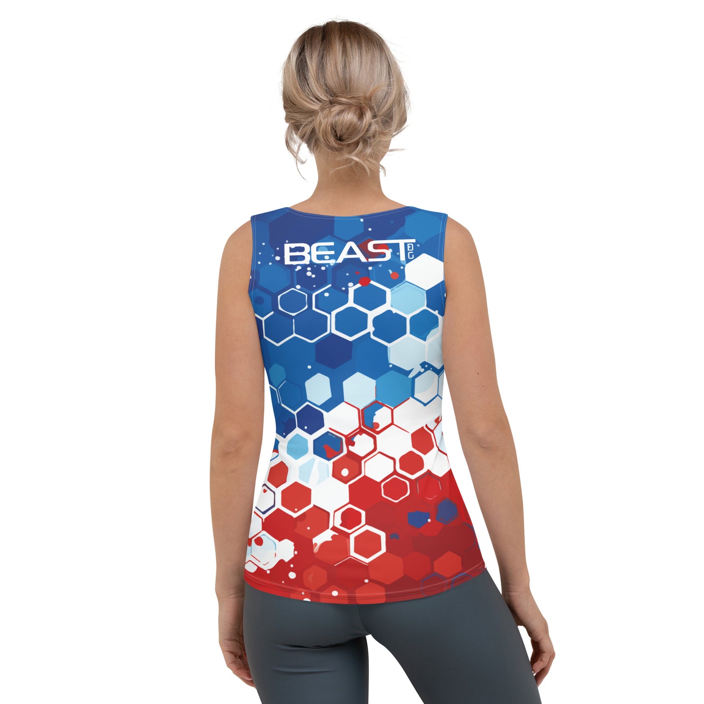 Women's Premium Tank - USA Honeycomb