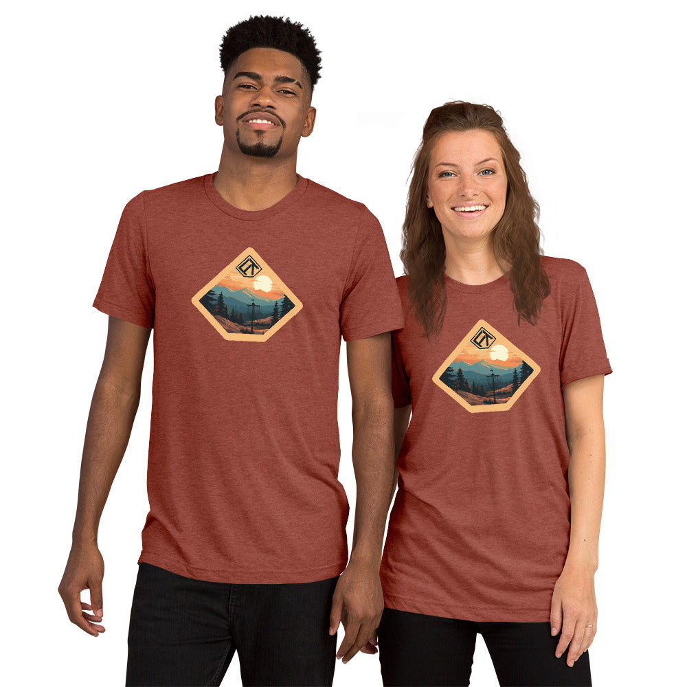 FlighTowel Tri-blend T - Northwest Sunset