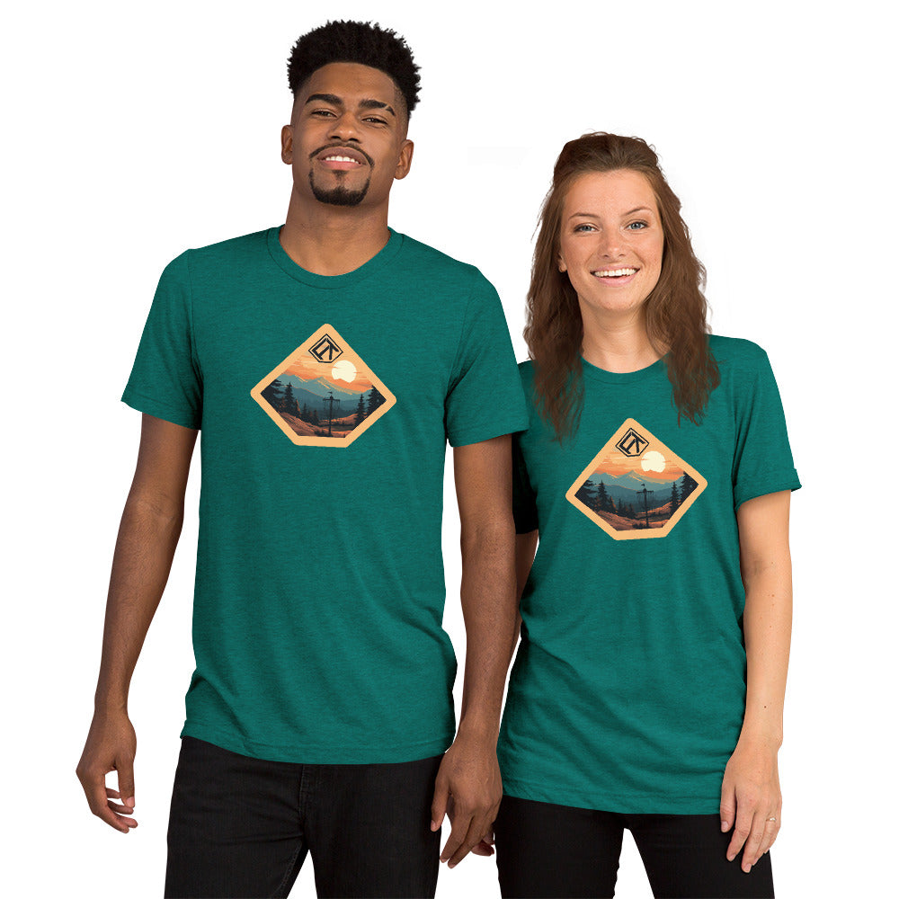 FlighTowel Tri-blend T - Northwest Sunset