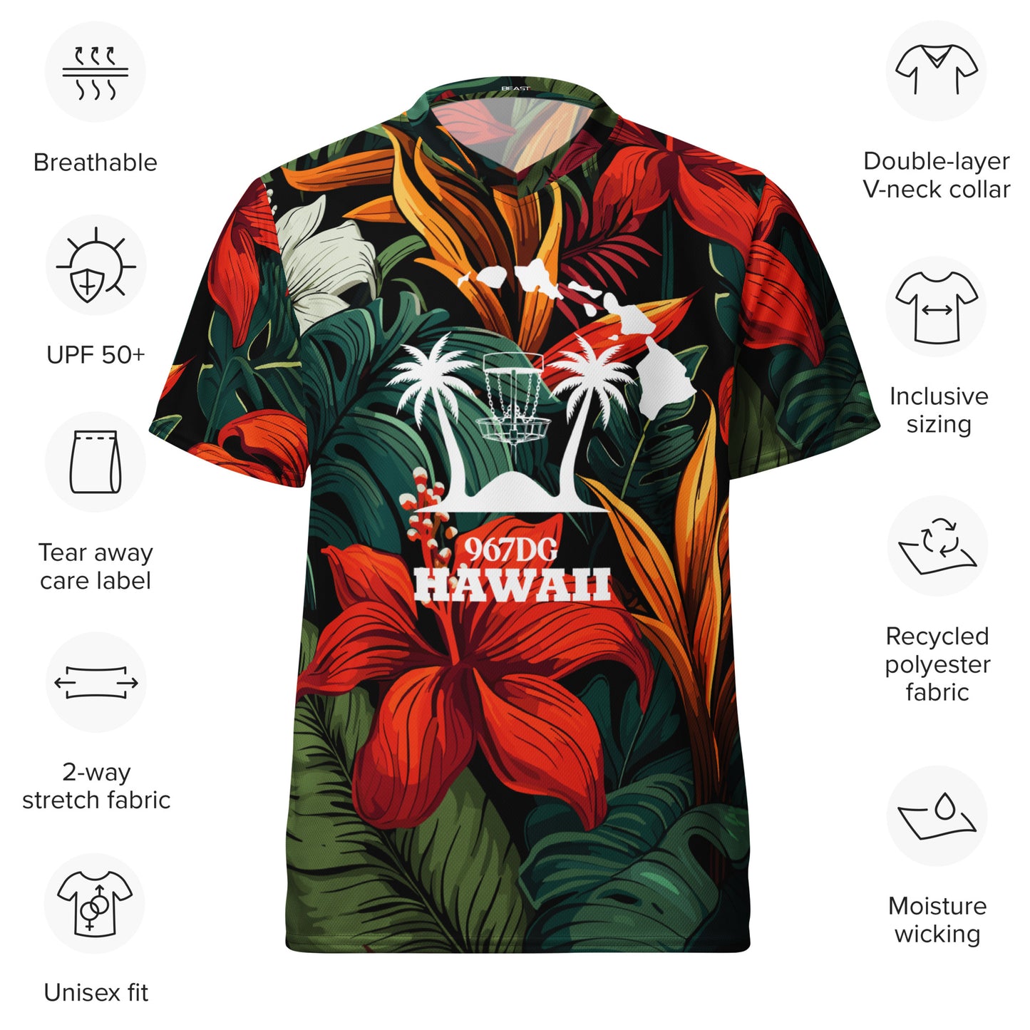 Hawaii DG Custom Jersey - Floral