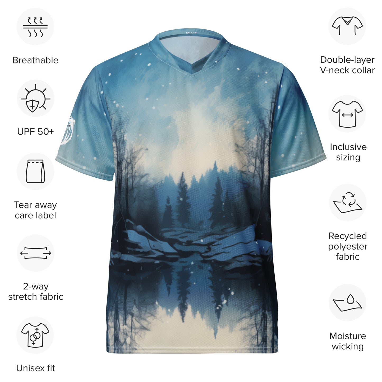 Recycled Unisex Jersey - Arctic Aura