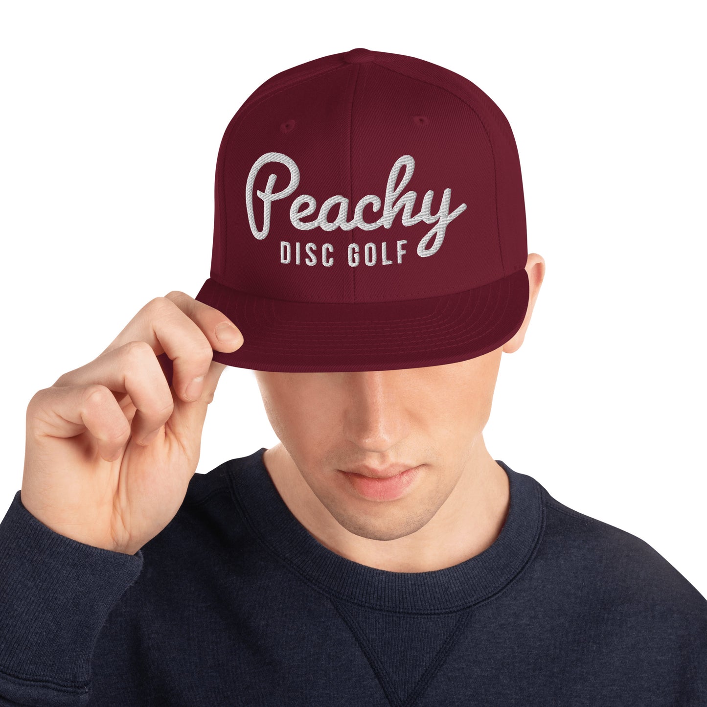 Flat-brim Snapback - Peachy Disc Golf